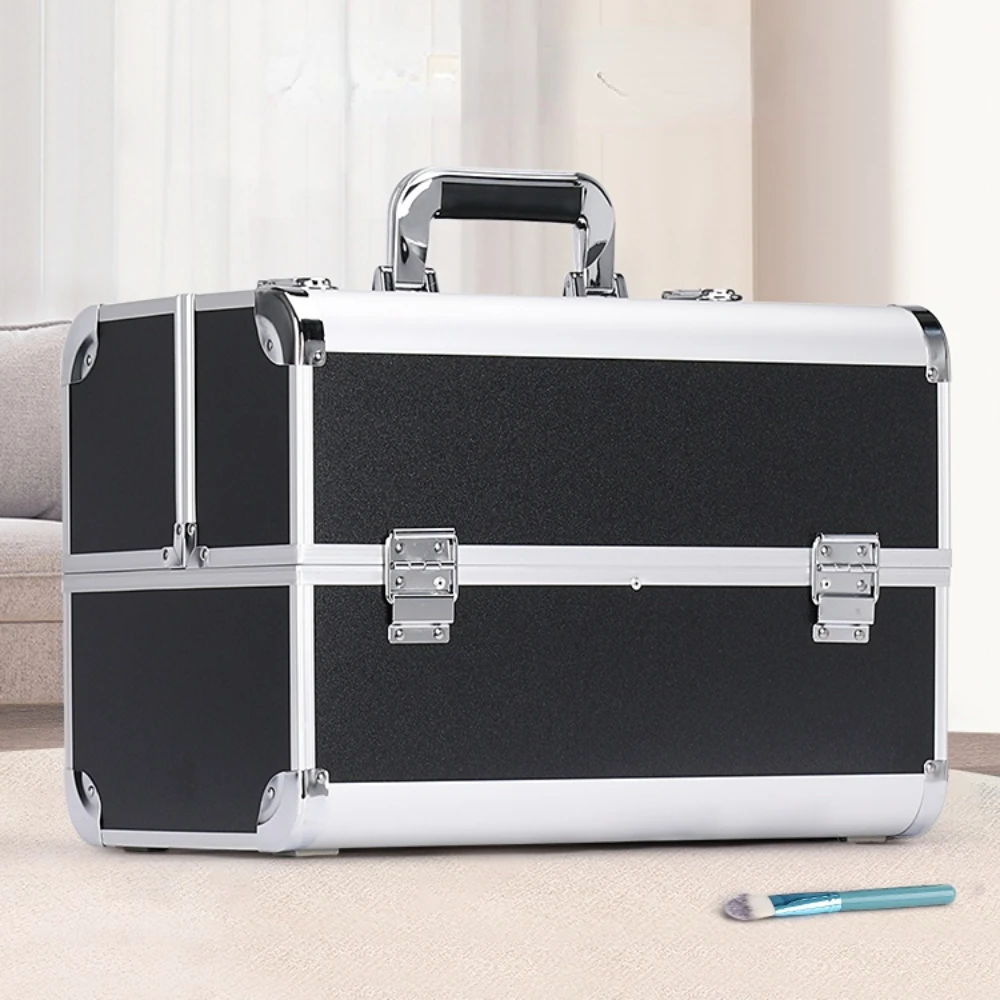 

Oversized Cosmetic Case Large Capacity Portable Nail Beauty Eyelash Beauty Tattoo Toolbox