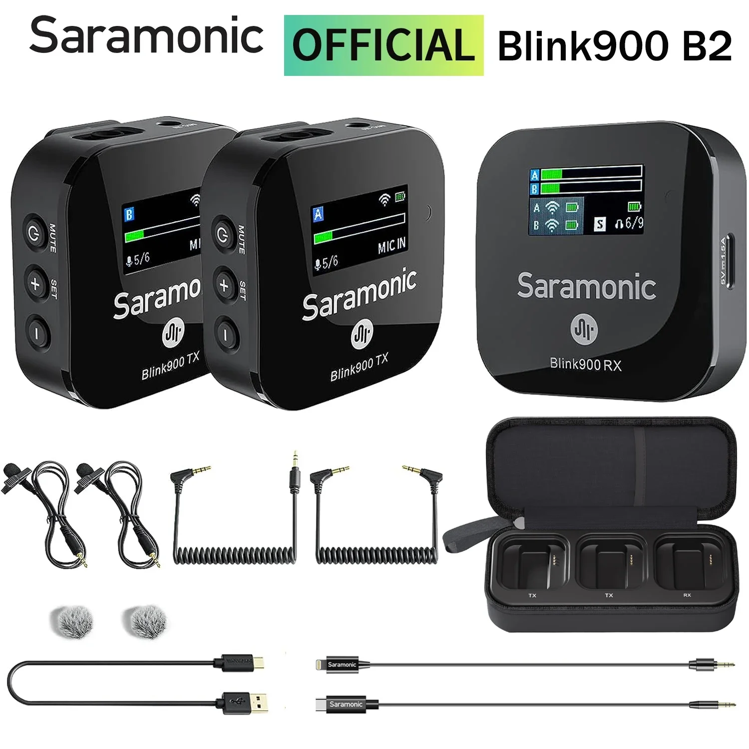 Saramonic Blink 900 B2 Wireless Dual Lavalier Microphone System