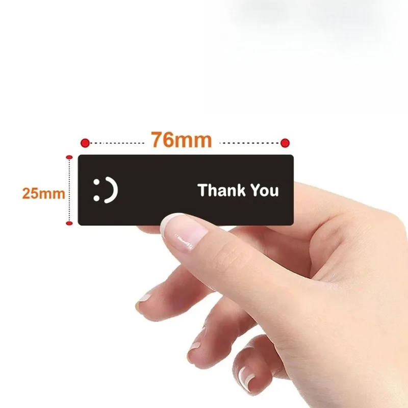 Smiling Face Black and White Seal Stickers, Homemade Packaging, Decorative Labels, Gift Ideas, Interesting and Practical