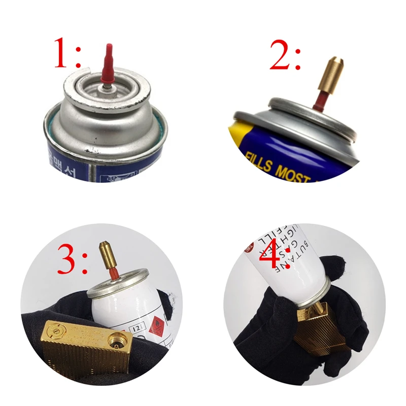 Für S.T Dupont Ligne 2/Gatsby Bright Sound Benzinfeuerzeug Wiederverwendbarer spezieller aufblasbarer Kopf Messingdüse Gasadapter Kupferköpfe – Detail 1