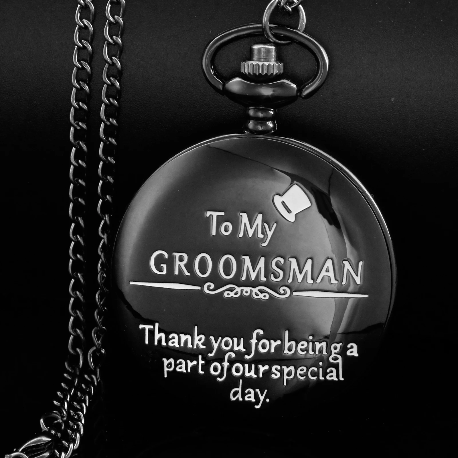 

Best Gift for Best Bridesman Wedding Supplies Quartz Pocket Watch Men's Necklace Pendant Clock Women's Jewelry Accessories Gift