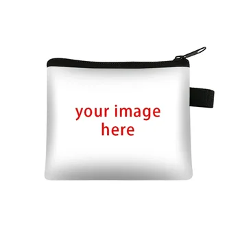 Personalizzato Personalizza il tuo logo/immagine/Nome Portafoglio Donna Uomo Portamonete Donna Carino Organizzatore di carte di credito Borsa per soldi per adolescenti
