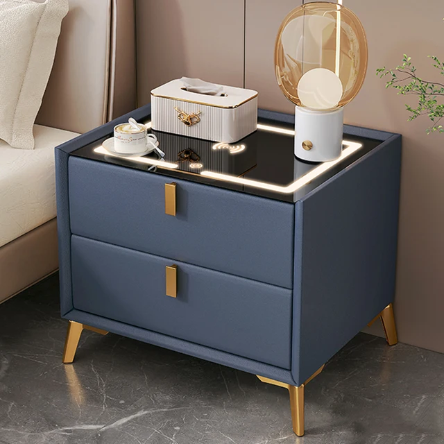 Nordic White Smart Nightstands - Small Space Storage