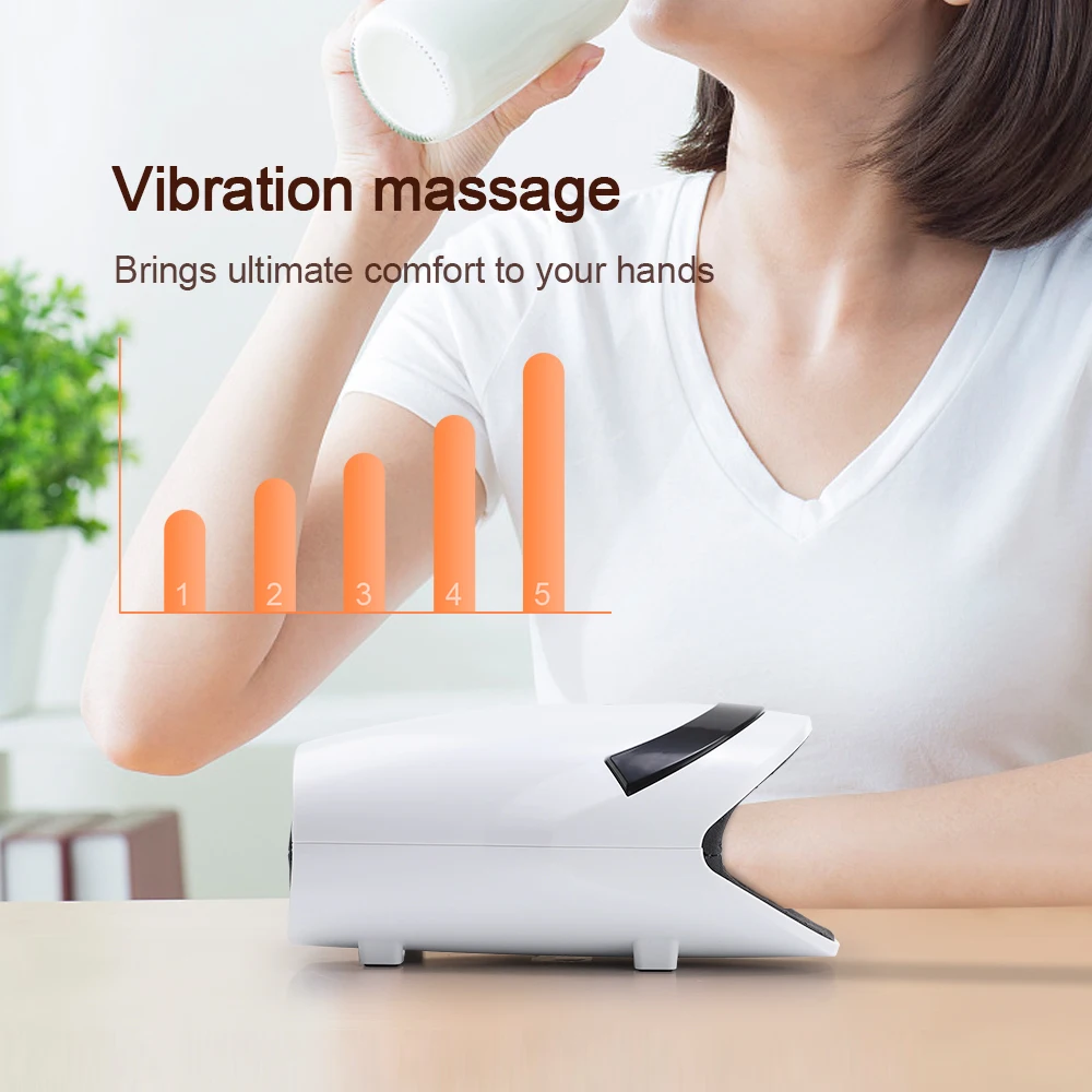 Hand Massager Intelligent Hot Compress 3 Mode 5 Gears Graphene Heating Electric Hand Air Pressure Massage Device Equipment 5