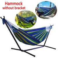 Outdoor Convenient Portable Canvas Hammock No Stand Multi-functional Practical Camping Sleep Swing Hanging Bed Garden Furniture 1