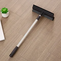 2 - in - 1 Retractable Window and Glass Cleaning Squeegee Tool (Black)