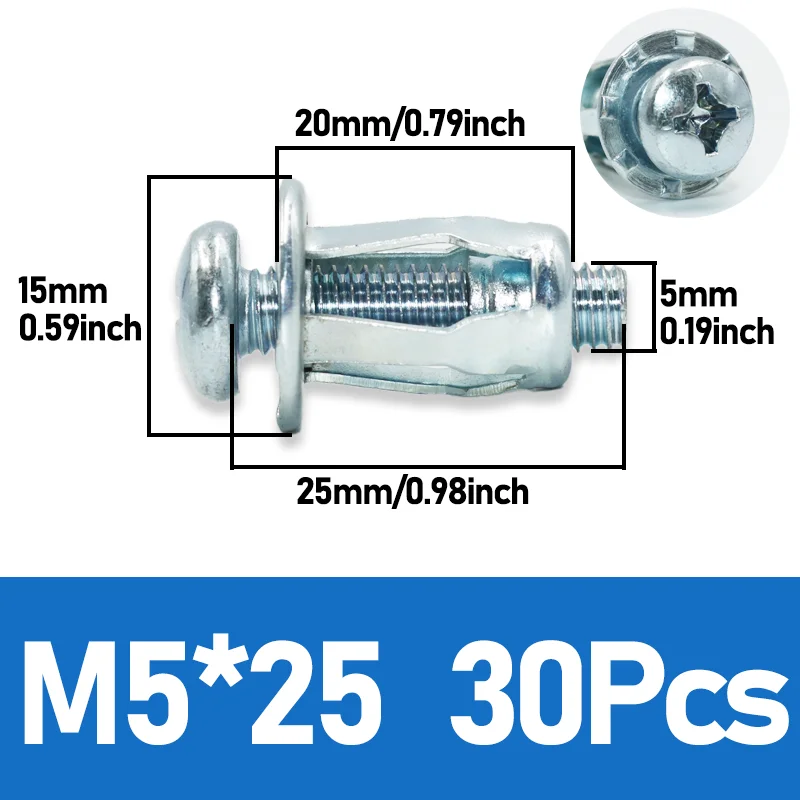 M5x25(30Pcs)