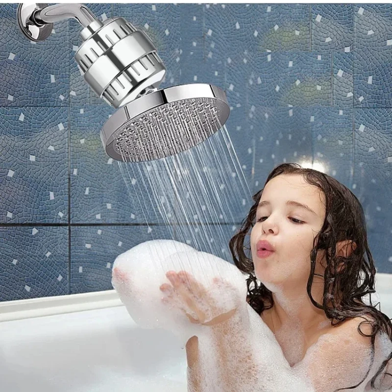 Water Filter 25 Stages Shower Water Filter Combination set to Remove Chlorine Fluoride Heavy Metals Filtered Soften Water For Shower Head