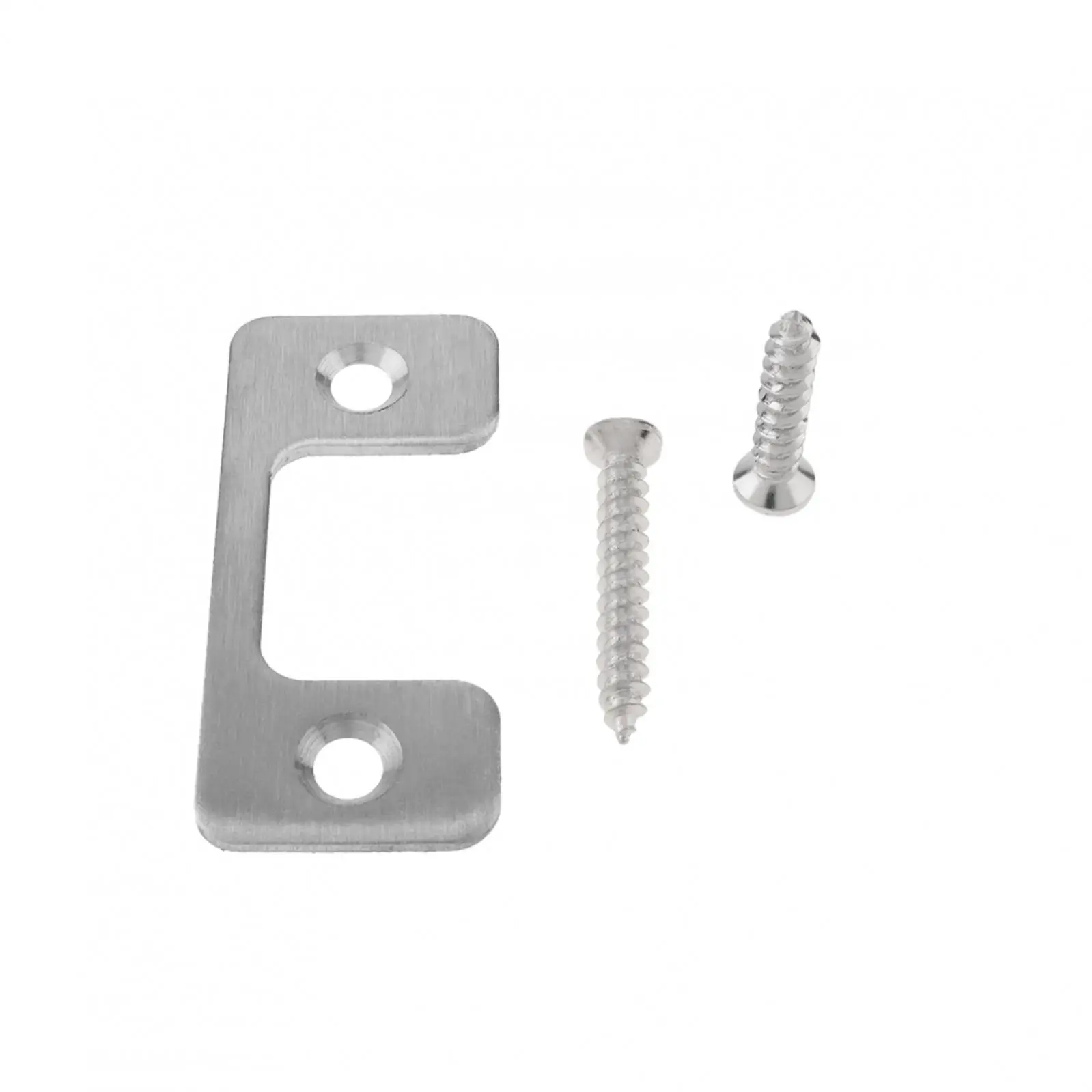 1.9 cm Thick Security Adjustable Door Strike Plate for Exterior Doors / Deadbolts / Electronic Locks with Threaded Screws
