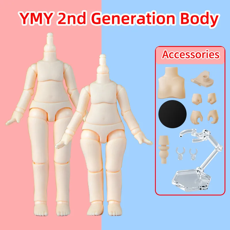 New YMY Body Joint Doll DIY Boy girl Body for obitsu 11, GSC Head, Ob11,1/12BJD Doll Accessories Toy Replacement Joint Hand