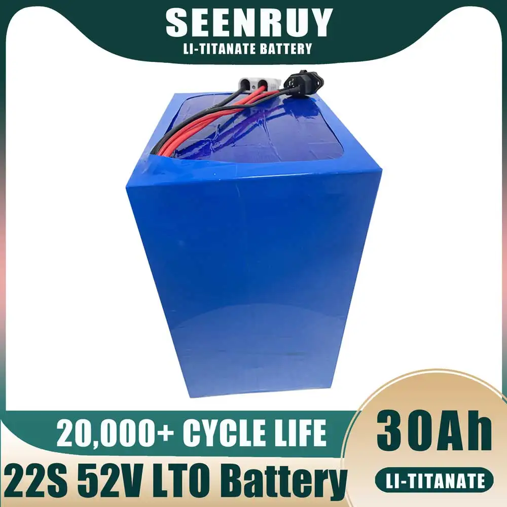 

SEENRUY Scooter Battery High Discharge 22 Series 52V 30Ah 30000mAh for 48V Motor Controller Provide Charger