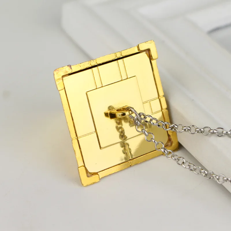 Anime 3D Yu-Gi-Oh Necklace Puzzle Yugioh Pendant Necklace Cosplay Pyramid Egyptian Eye Of Horus Long Chain Jewelry necklace pendant anime necklace game necklace