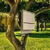 Outside Bat Habitat House Wooden Bat Shelter Reusable Wooden Bat Nest For Hibernation Bat Box House Wooden Decor For Garden 5