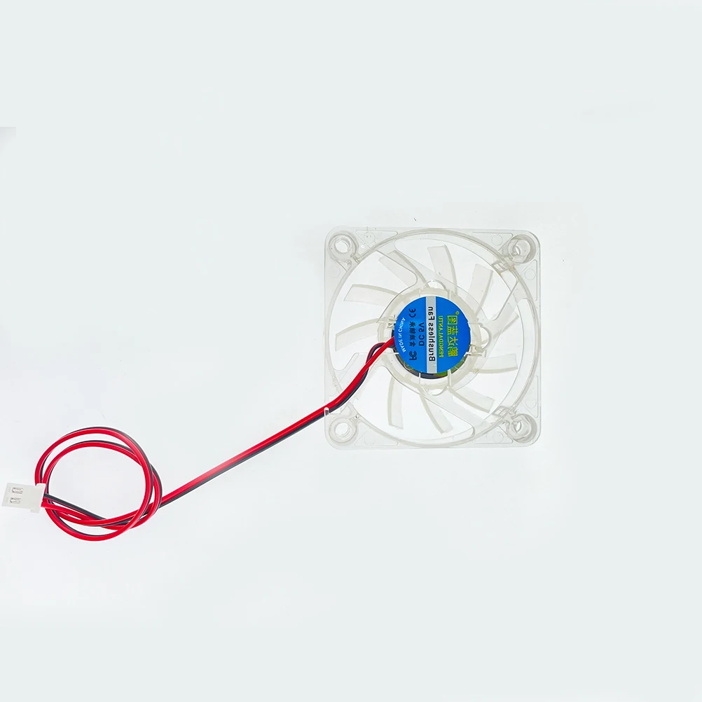 1pcs 3D 프린터 팬 6010 6015 2pin 60x60X10 60x60X15mm 5V 냉각 LED 라이트 쿨러 빛나는 유압 베어링 팬 DC 5V