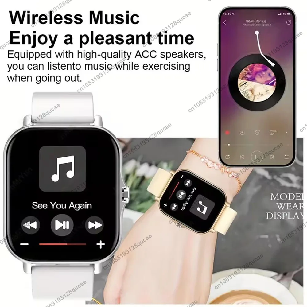 2026 Smart watch with full touch screen, call, message reminder, music control and other functions, compatible with ios/android 4