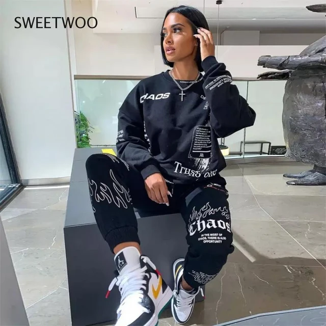 BXzhiri Women Outfits Tracksuit Sweatshirt Pants Sets Sport Long Sleeve  Patchwork Wear Casual Suit Sets : Amazon.in: Clothing & Accessories