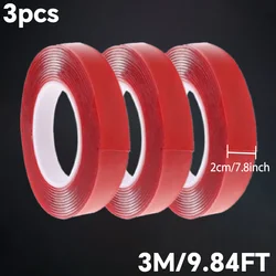 Versatile Double - Sided Clear Mounting Tape for Home and Office Projects (20mmx8mx3pc)