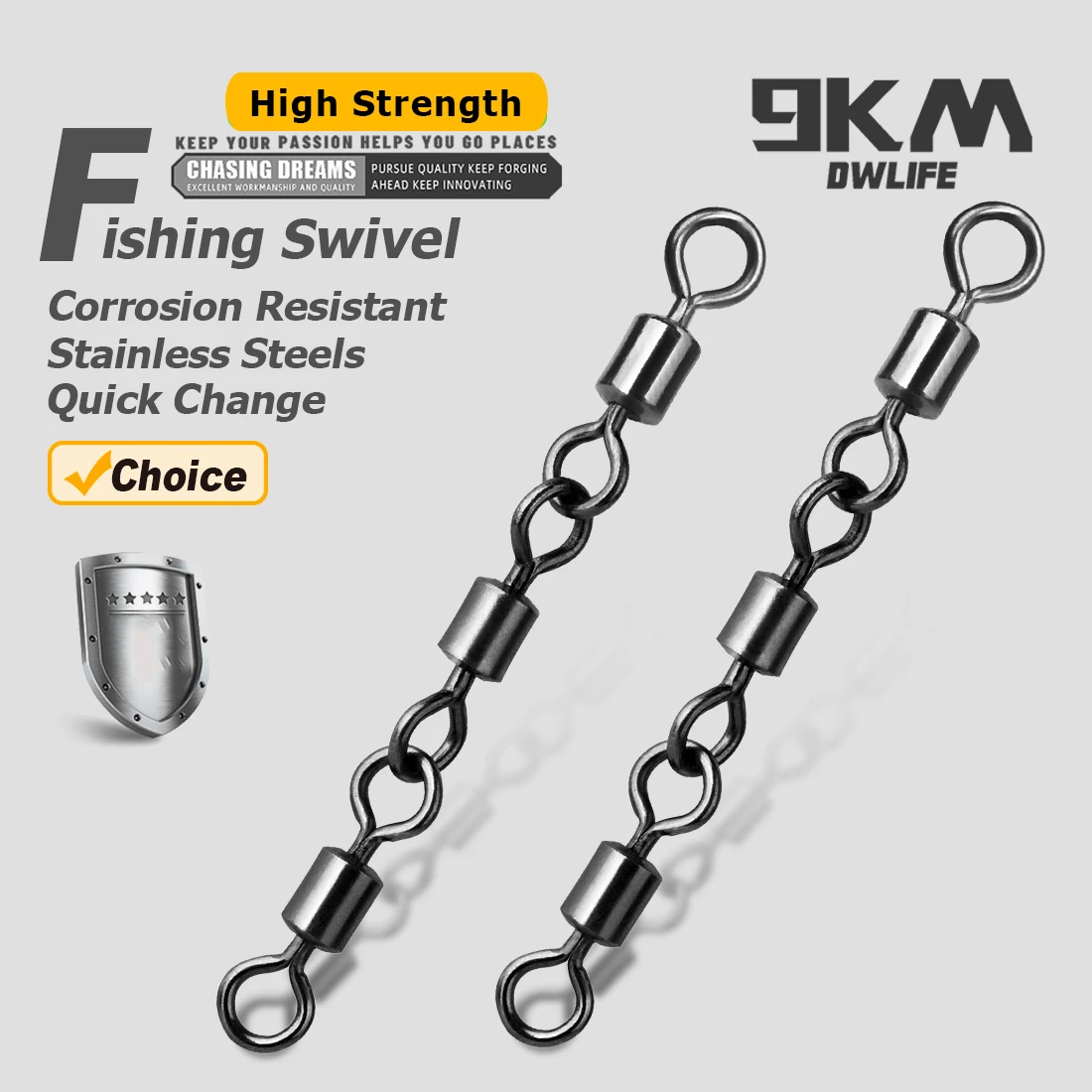 Émerillons barrel 3 axes pêche mer - Connecteurs ligne 15-60 pièces pour basse ligne leurres
