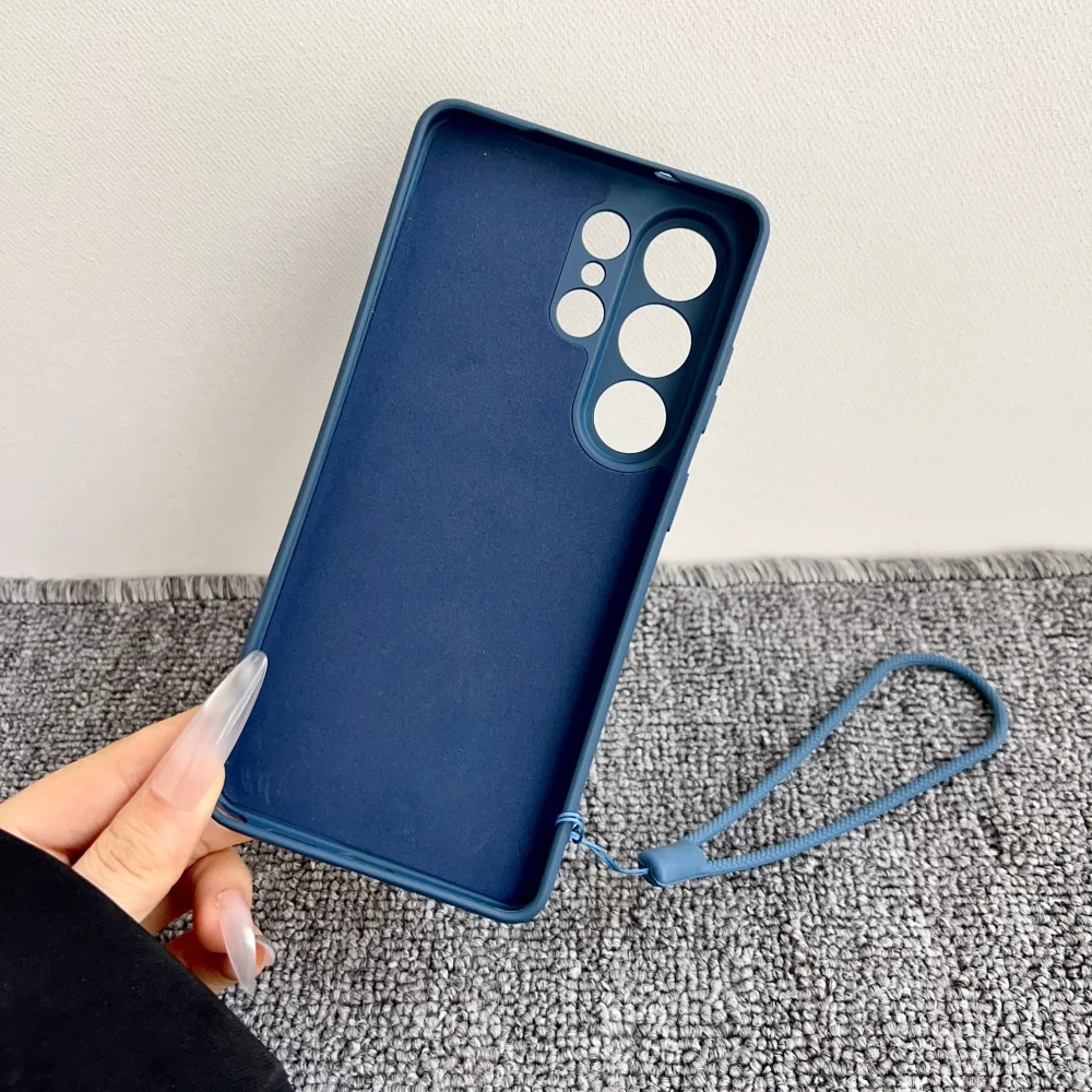 Liquid Silicone Lanyard Case with Camera Protector by Samsung