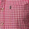 Mens Red Small Plaid Shirts Summer Short Sleeve Cotton Dress Shirts Business Casual Button Down Chemise Homme Camisa Masculina 4