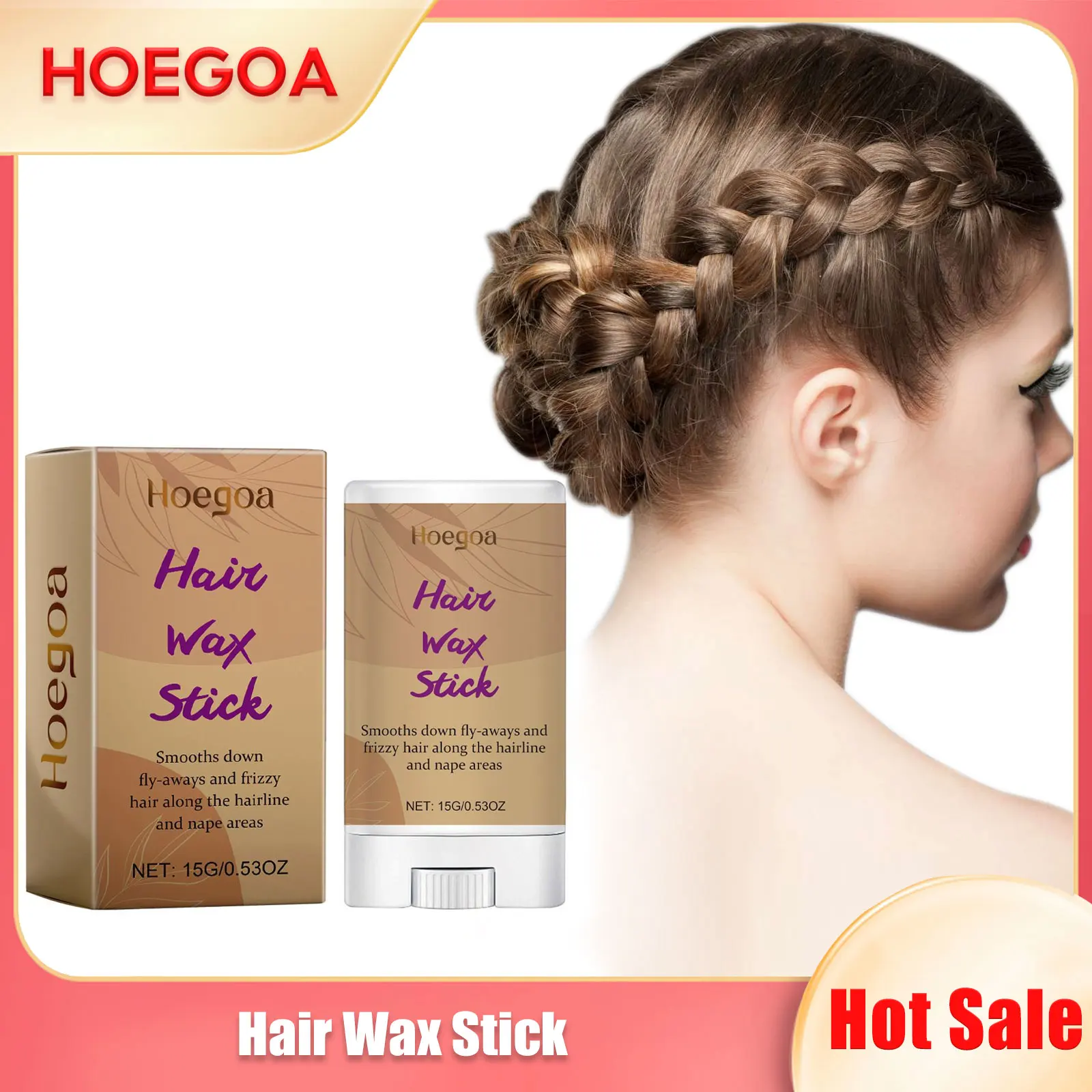 Portable Hair Wax Stick Wig Styling Repair Broken Keep Fixed Prevents Frizz Non-greasy Reduce Fluffy Professional Wax Stick Gel