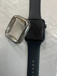 Durable TPU Protective Shell with Anti-Drop Glass for Series 3 2 1 38mm (Silver)