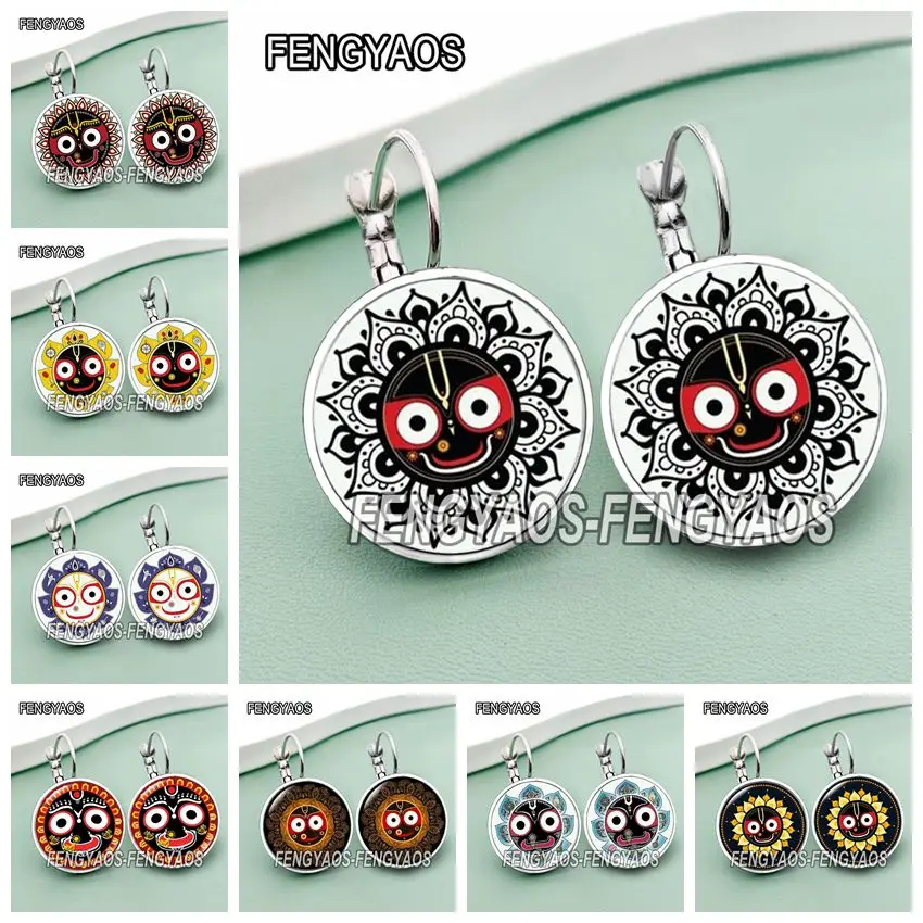 Jagganath wooden Earring main image 1