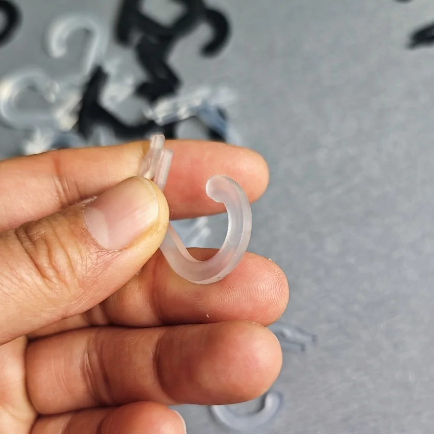 500pcs 28x30mm 플라스틱 플랫 양말 포장 가방 디스플레이 후크 행거 의류 액세서리