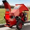 driven tractor diesel engine small wood chipper 4
