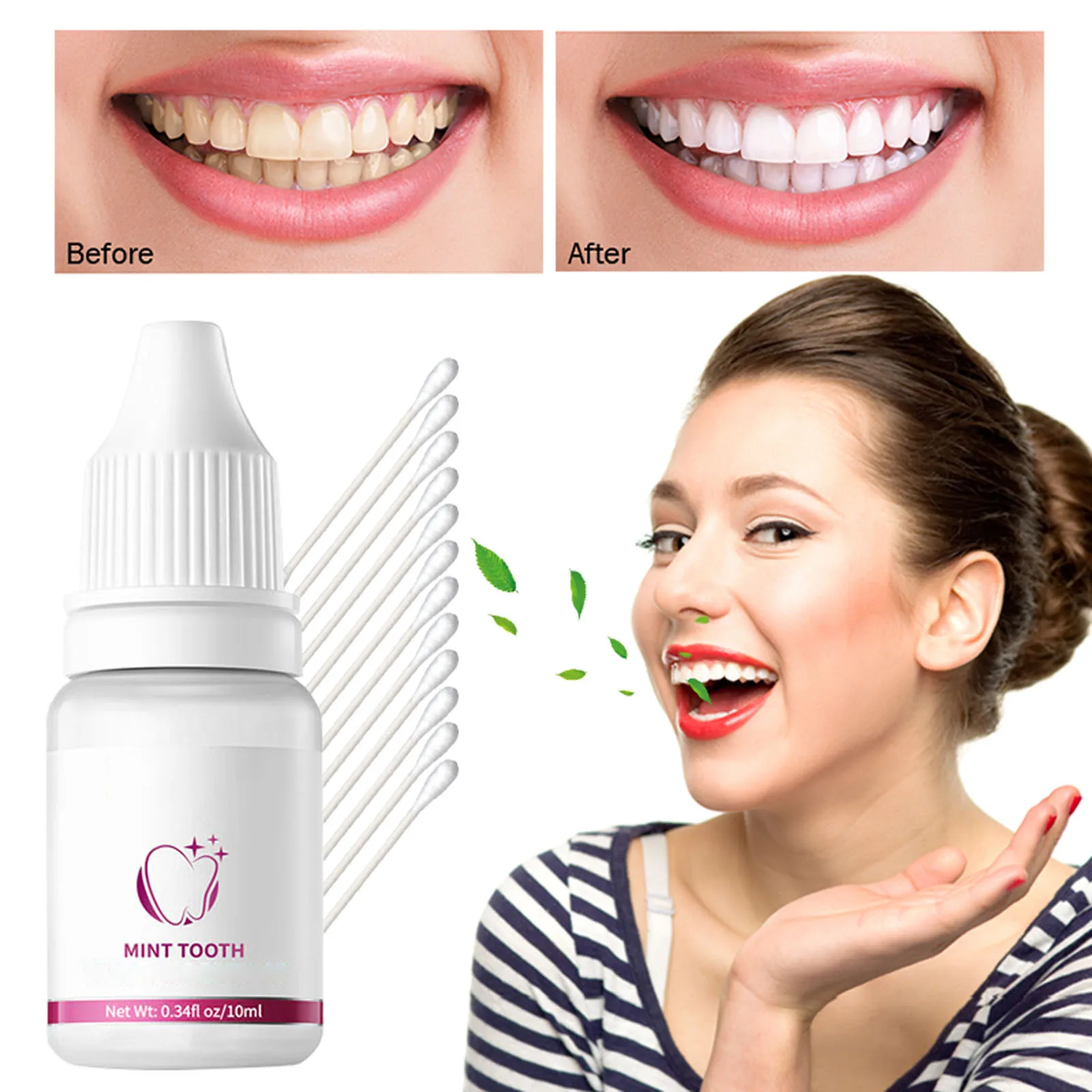 Tooth Polish Whiten Teeth Tooth Whitening Liquid Cleaner 10ml Whitening Toothpaste Cleans Tooth