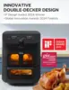 Midea Dual Basket Air Fryer Oven 11 Quart 8 in 1 Functions Clear Window Smart Sync Finish Works with Alexa Wi-Fi Connectivity 2