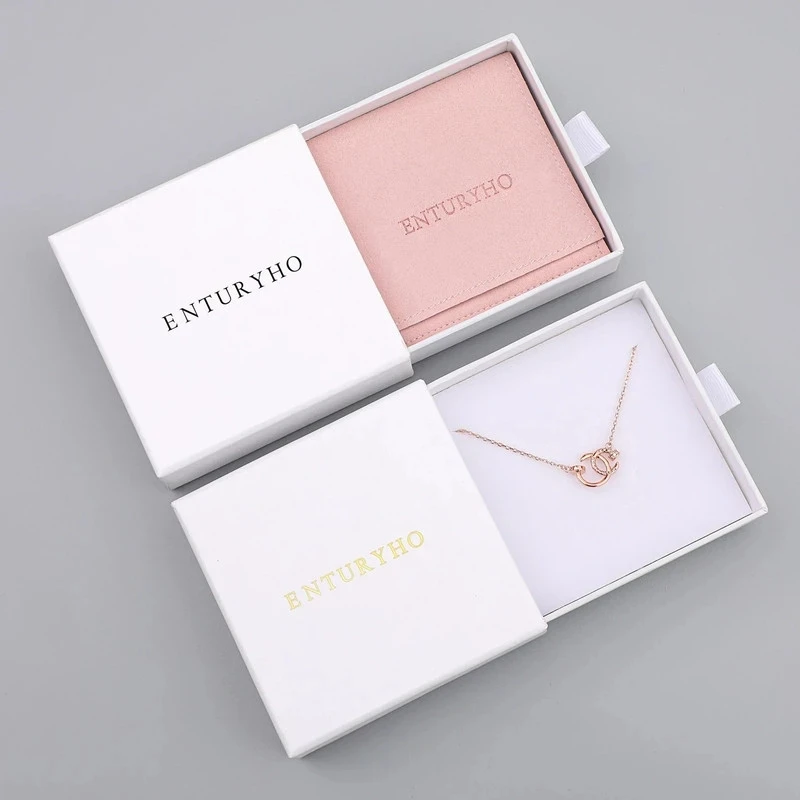 50pcs white Paper box Ring Necklace Bracelet jewelry box custom personalized logo chic small jewerly packaging box bulk drawer 50pcs cream color personalized logo custom thick jewelry box drawer box necklace earrings ring jewelry packaging box for bulk
