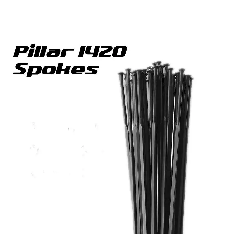 Stainless Steel Bicycle Spokes, Pillar Aero 1420, White, Black,