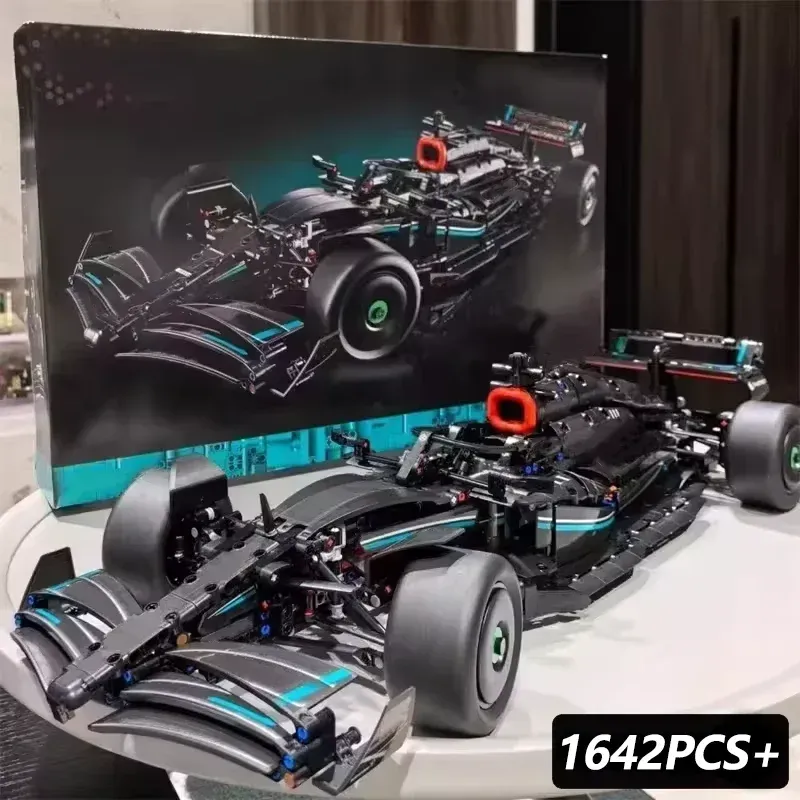 Bloques De Construcción Técnicos F1 42171 1:8 1642 Uds Performance Race Car W14 Coche De Carrera Montaje Modelo VehÃculo Juguete