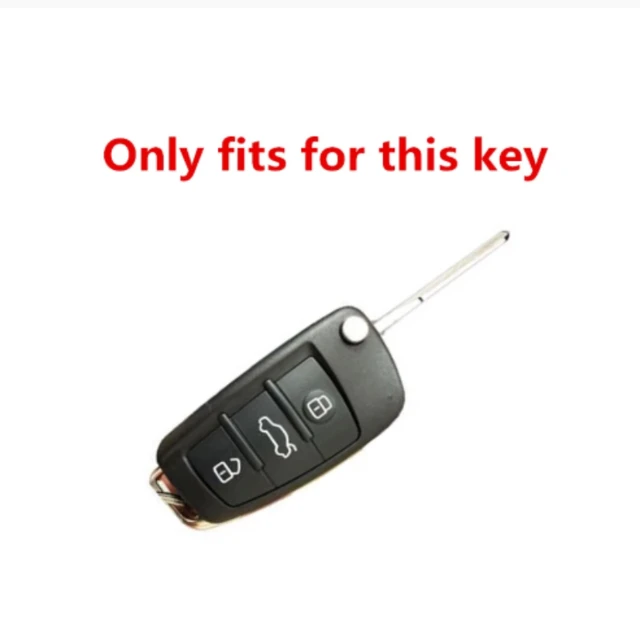 Leder Auto Klapp Schlüssel Fall Tasche Abdeckung für Audi A1 A3 A4 A5 A6 A7  Q3 Q5 S6 B6 B7 b8 C6 8P 8V 8L TT RS Shell Keychain Protector - AliExpress