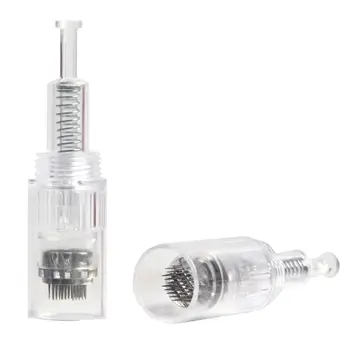 50pcs 12pin/36pin Round Nano Microneedling DermaPen Needles Screw Cartridge Replacement Heads Tattoo Nano Micr Needle