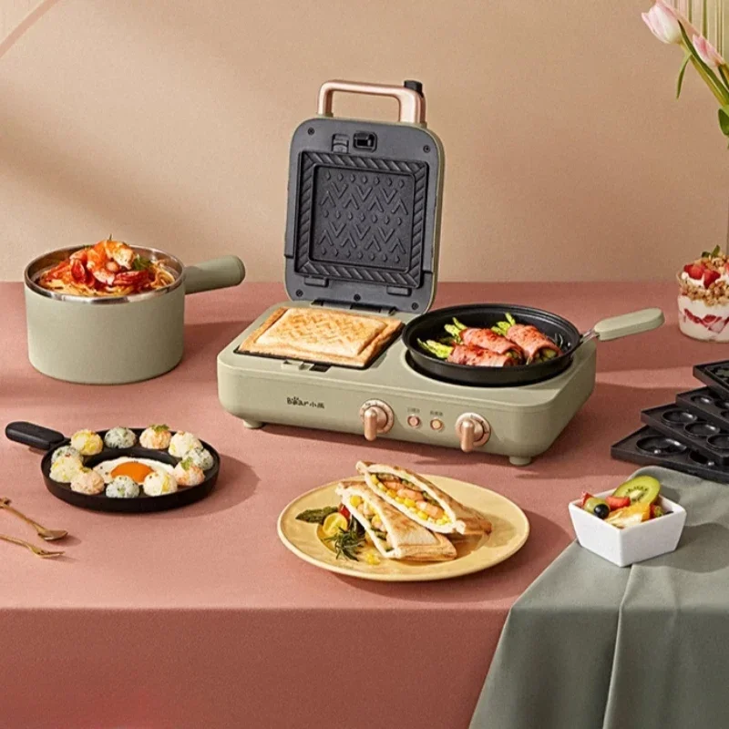 Household small sandwich breakfast machine lazy light food machine multifunctional four-in-one press toast toaster 2