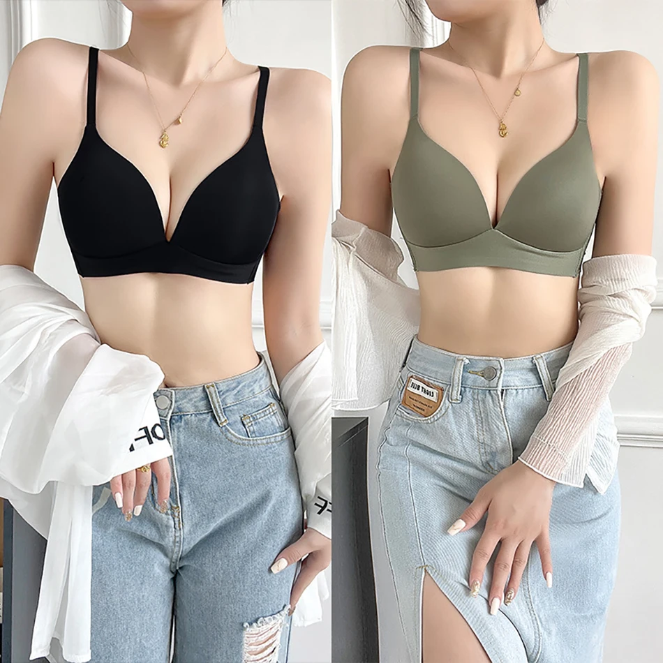 Embrace Comfortable and Style with Lightweight Wireless Bras One Piece Seamless Soft No Underwire Cup Suitable Women Daily Wear 2