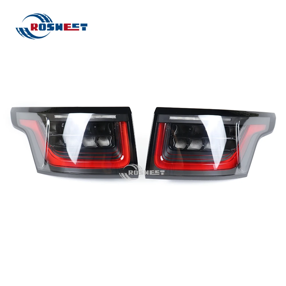 Pair Of LED Tail Lights For Land Rover Range Rover Sport 2014-2017 - Clear Lens, Black Housing 12 thumbnail image