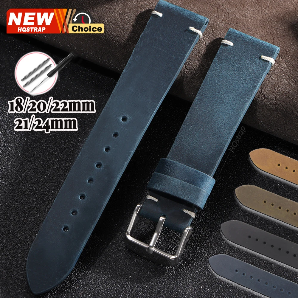 Vintage Leather Oil Wax Band Wristband Replacement Bracelet