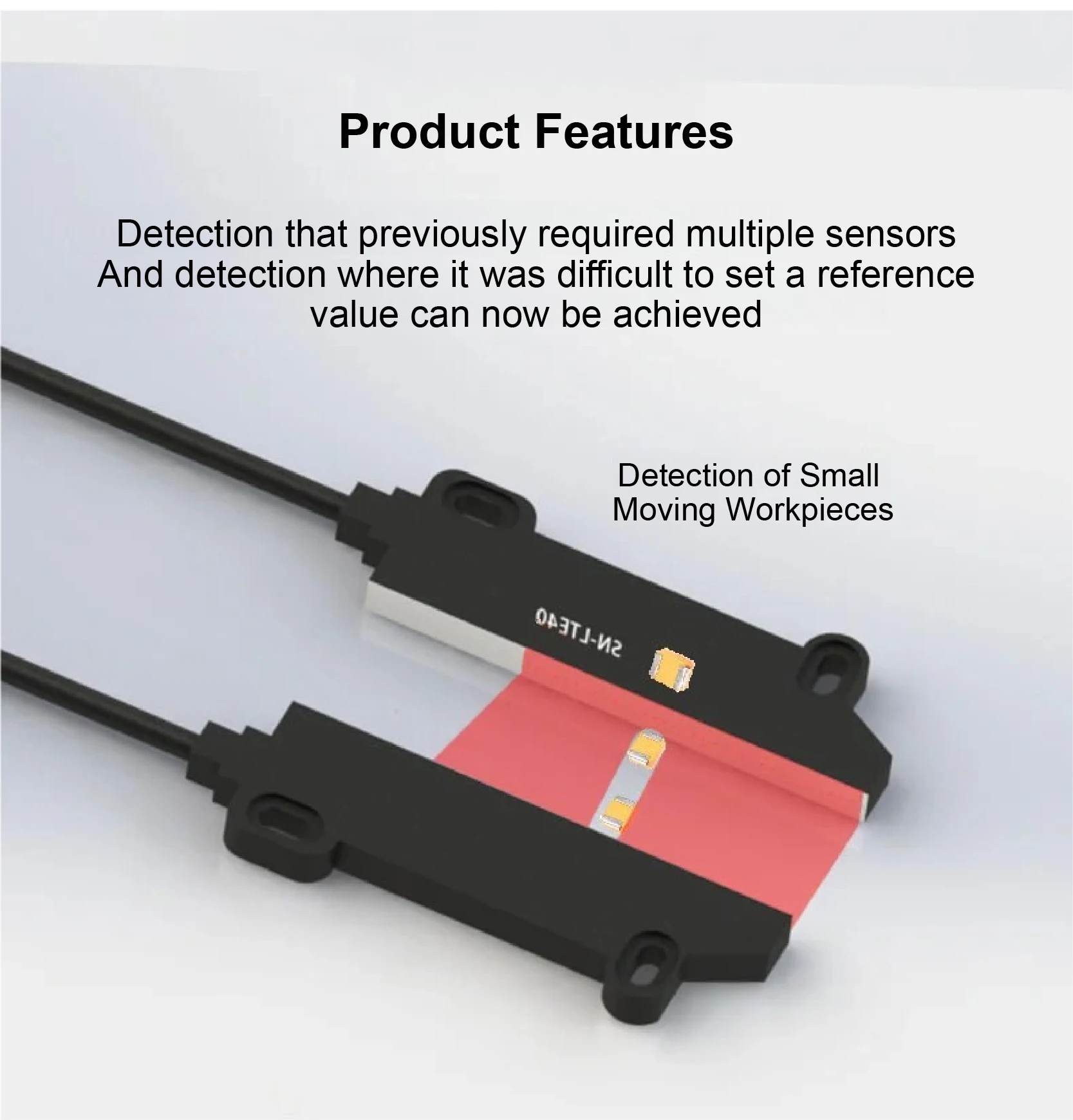 61MV LTE11LTE Fiber Optic Sensor Analog Web Edge Guide 4-20mA 0-5V NPN DC12-24V