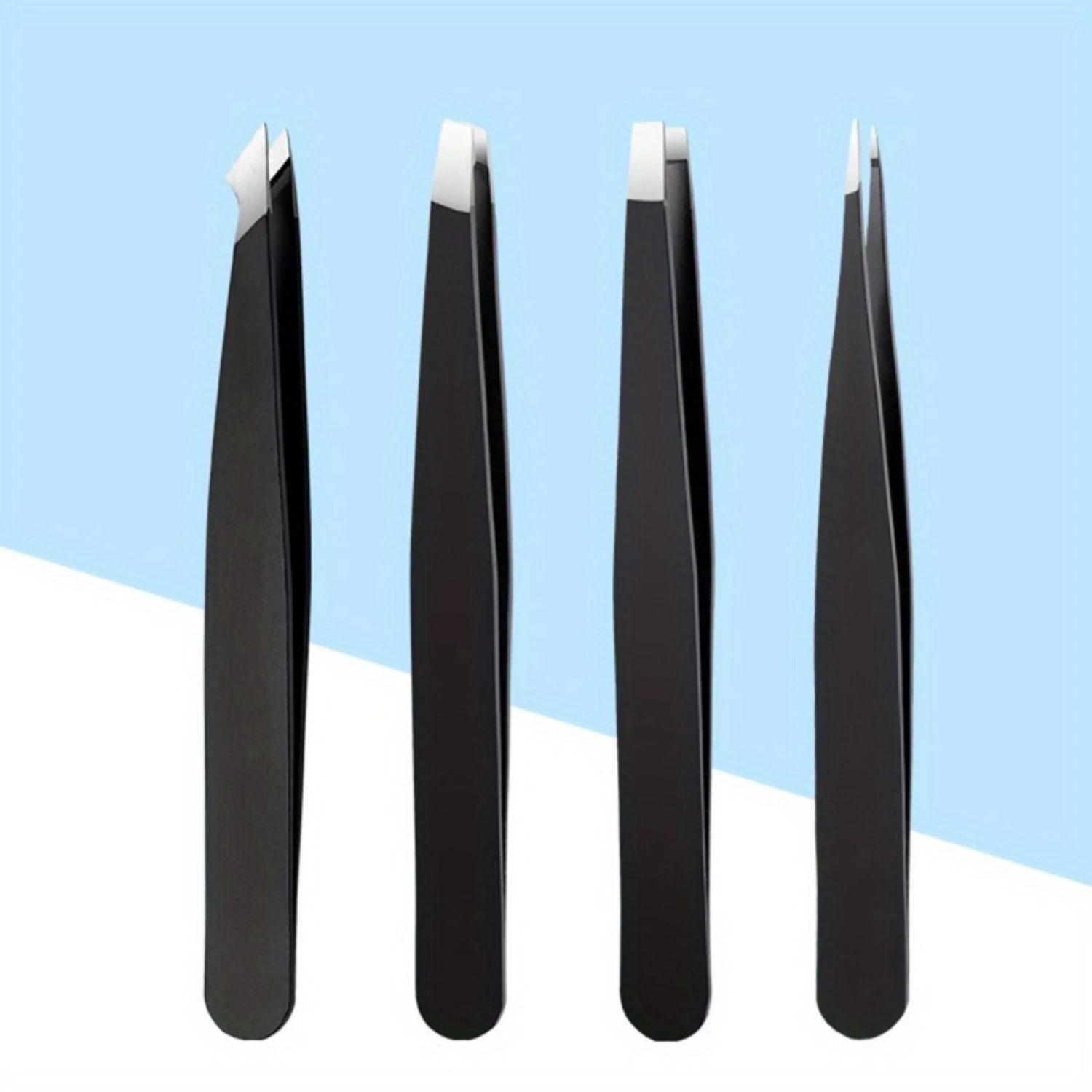 Multifunctional Fashionable Eyebrow Tweezers Set, Alcohol-Free Facial Hair Removal Makeup Tools