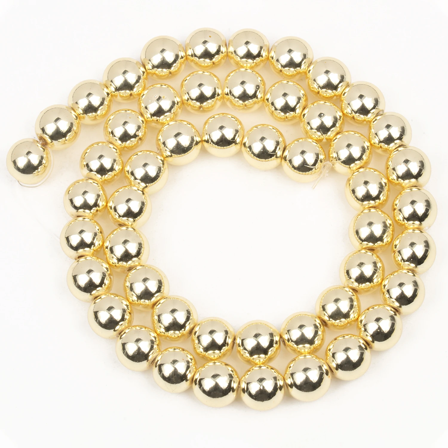 Gold Plated Natural Hematite Irregular Beads