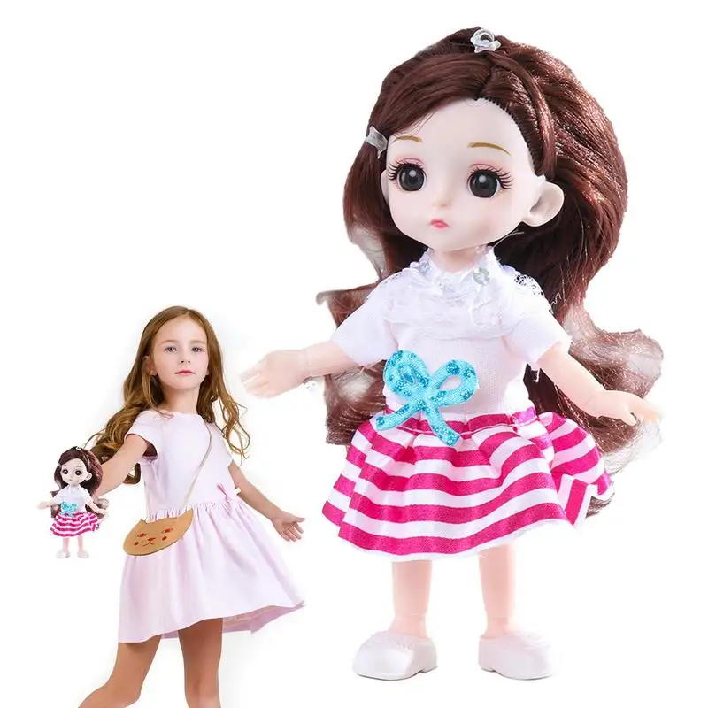 

Шарнирная кукла, 12 шарниров, подвижная, 6,3 дюйма, игрушка для красивой девочки, шарнирная кукла, игрушки «сделай сам» с полным набором одежды, обуви
