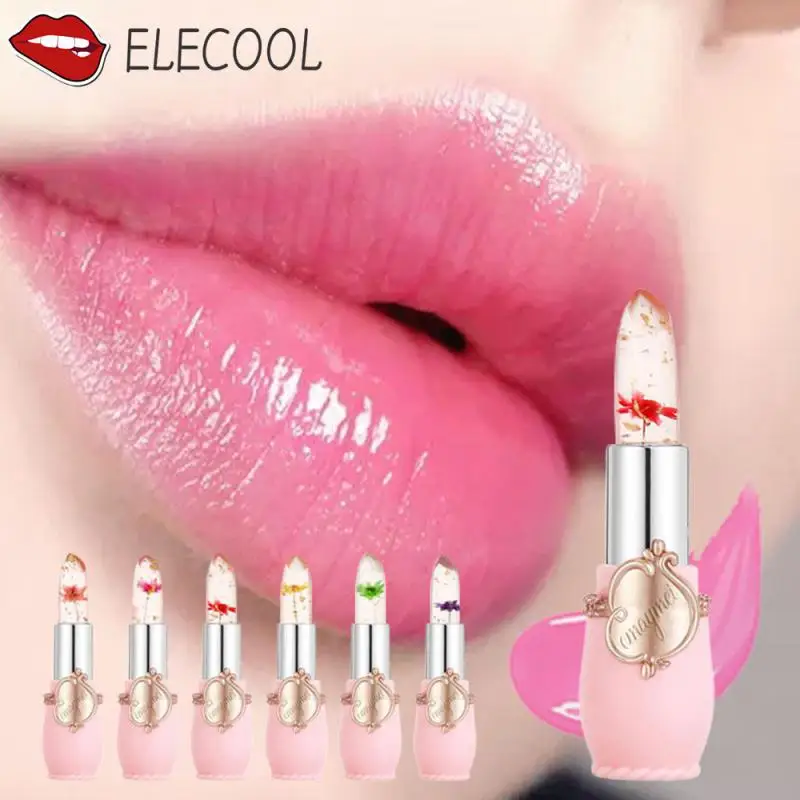 

Transparent Color-changing Shimmery Lipstick Lip Balm Long-lasting Luxurious Color-changing Lipstick Balm Natural Flower-infused