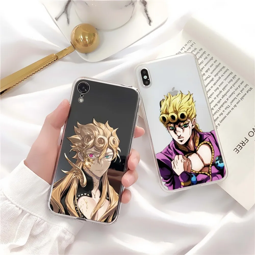 

JoJo's Bizarre Adventure Phone Case For iPhone 15 13 14 Pro Max XS XR 12 11 Pro 13 Mini 6 7 8 Plus Soft Clear Back Cover