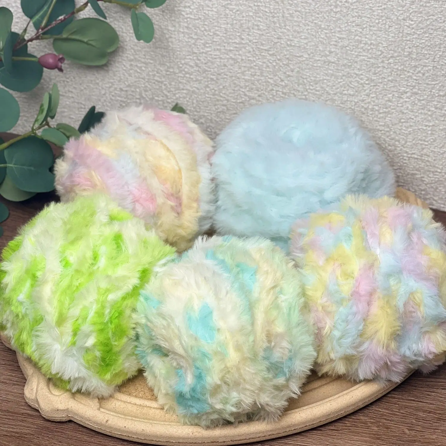 100g Colorful Dyed Fur Thread, DIY Hand Woven Faux Mink Fur Hat, Scarf, Bag, Soft and Close Fitting Winter Warmth Artifact 3