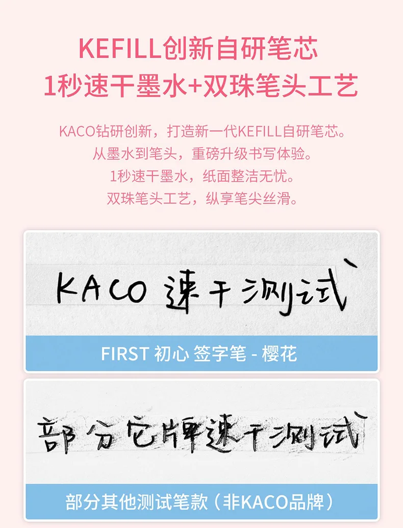 KACO FIRST Gelstift-Set, 0,5 mm, schnell trocknende, rotierende, glatte Schreibstifte zum Signieren, Testen, Prüfungen, Bürsten, kreatives Geschenk, руedad – Detail 30