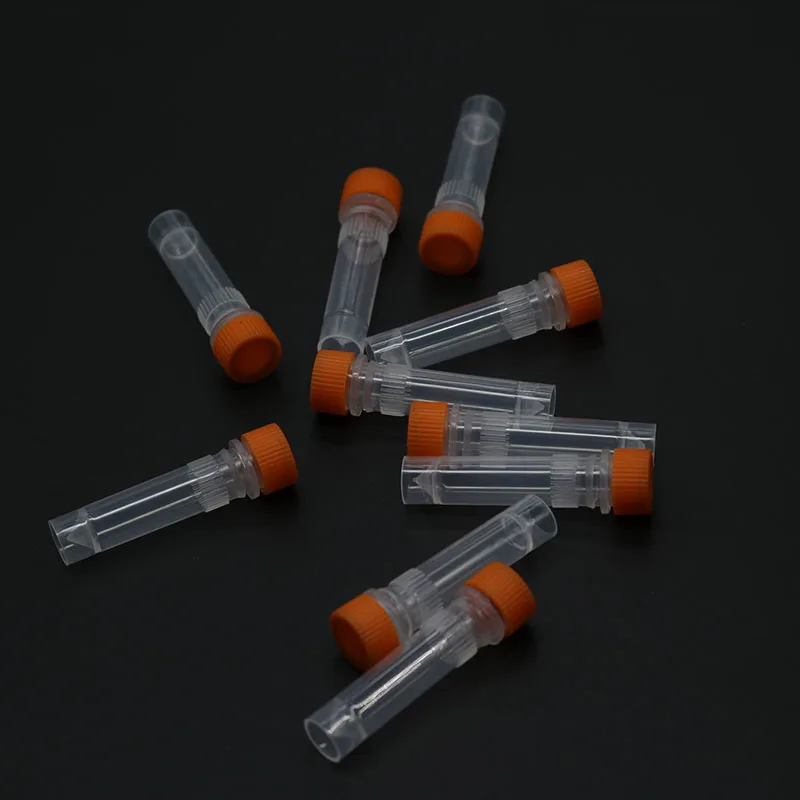 Laboratory tube with silicone gasket plastic transparent tube sample storage container centrifuge without scale 1.5ML 20PCS Plastic Test Tubes Centrifuge Tube