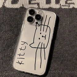 Charming Kitten Silicone Phone Case - Durable & Stylish Cover for iPhone 13 Mini (Style 1)